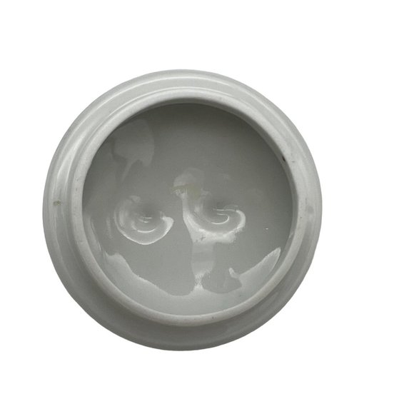 Vintage Sugar Bowl w/ Lid & Creamer Czechoslovakia 175G Blue and Gold Pattern - Picture 10 of 12